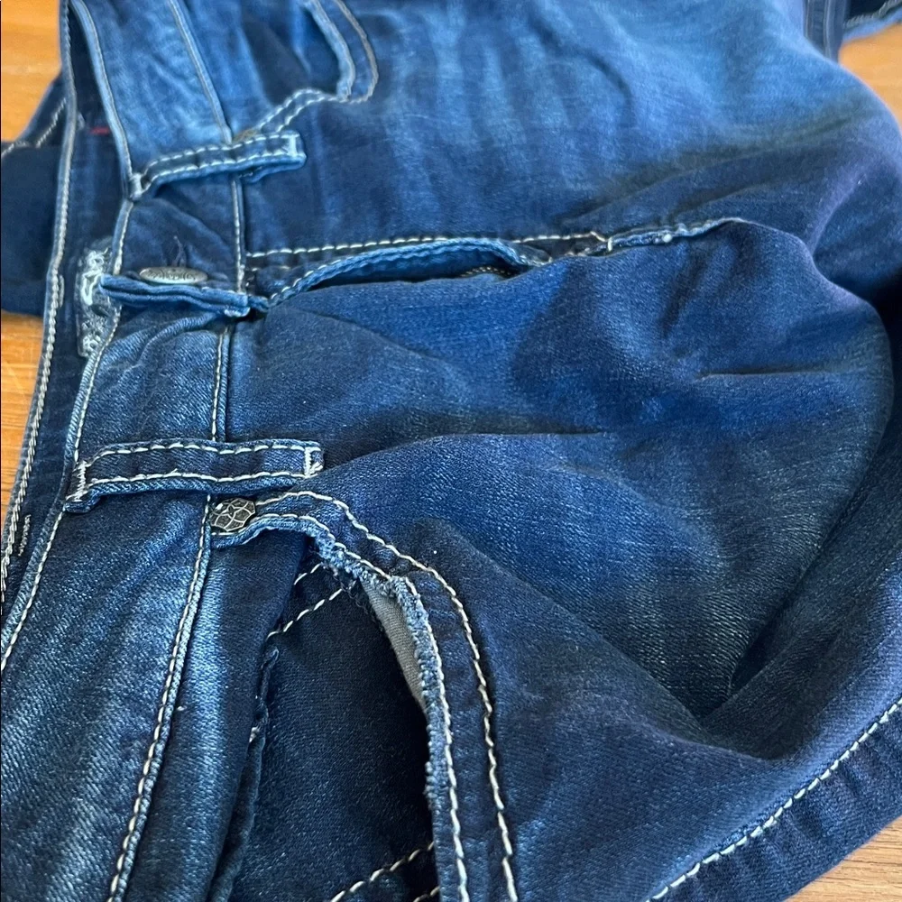 Silver Suki  Jesns Mid Capri 18 - Picture 6 of 13